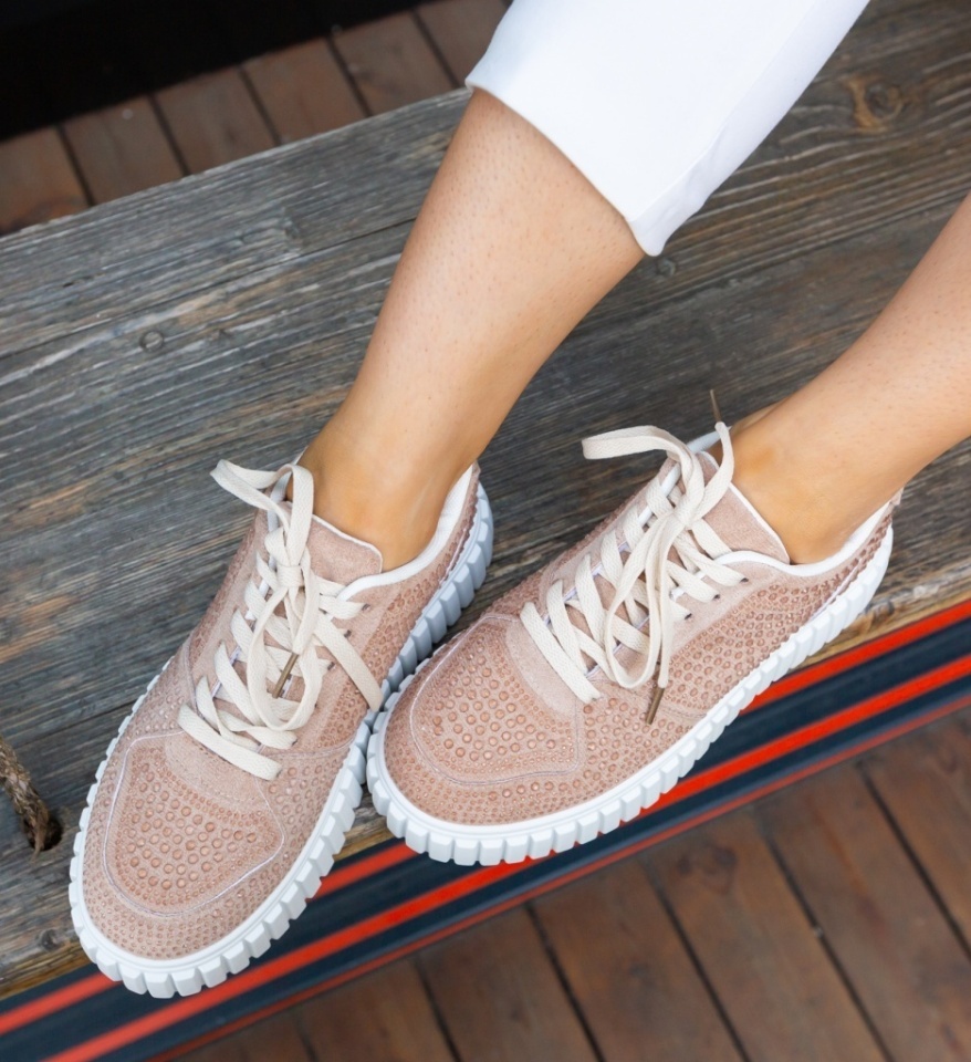 Sneakers dama Nirat Khaki - Img 2