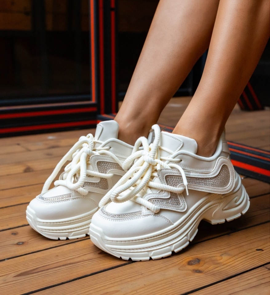 Sneakers dama Rafe Bej - Img 6