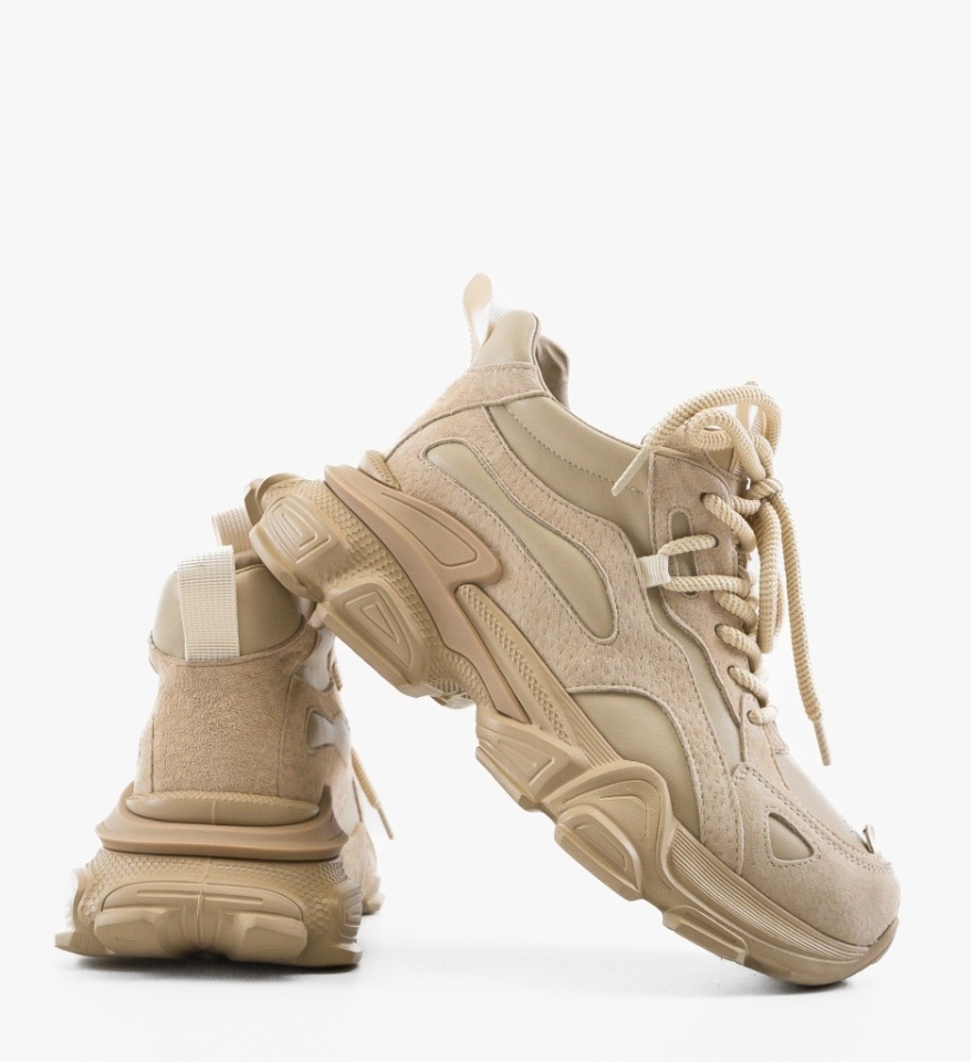 Sneakers dama Rejyn Bej - Img 3