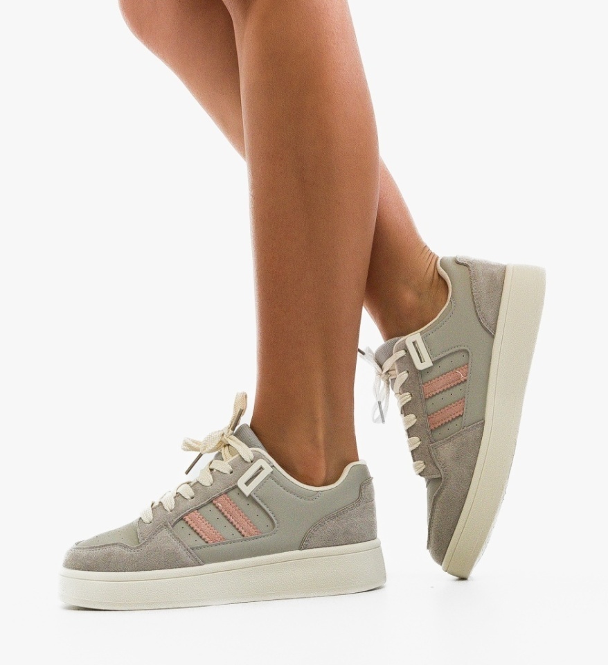 Sneakers dama Spring Gri - Img 5