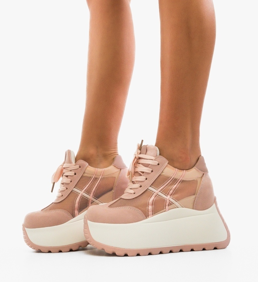 Sneakers dama Torina Roz - Img 4