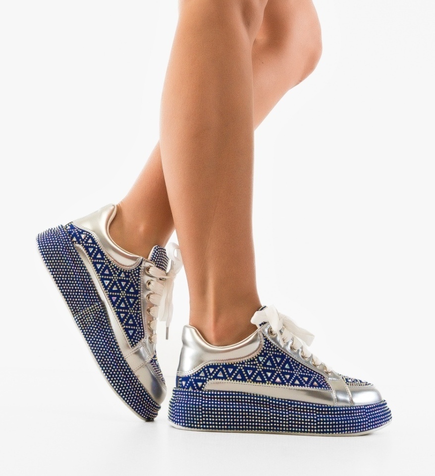 Sneakers dama Trente Albastri - Img 2