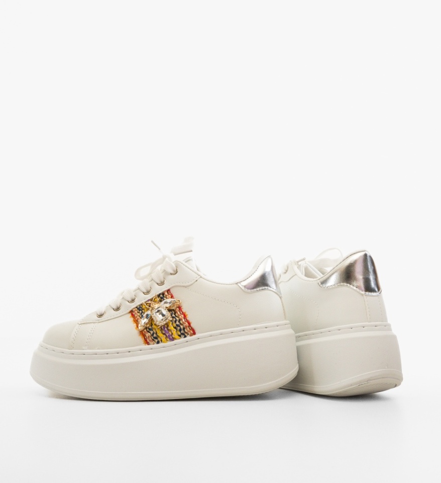 Sneakers dama Wayne Argintii - Img 3