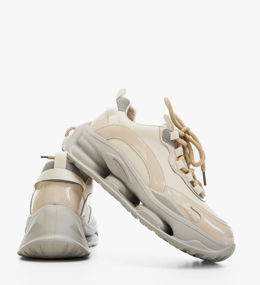 Sneakers dama Zasar Bej 2 - Img 3