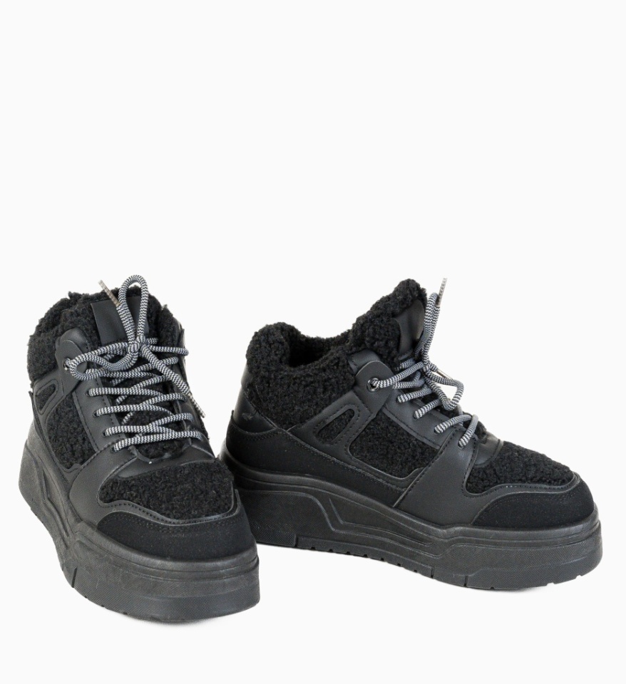 Sneakersi dama Pupujen Negre - Img 4