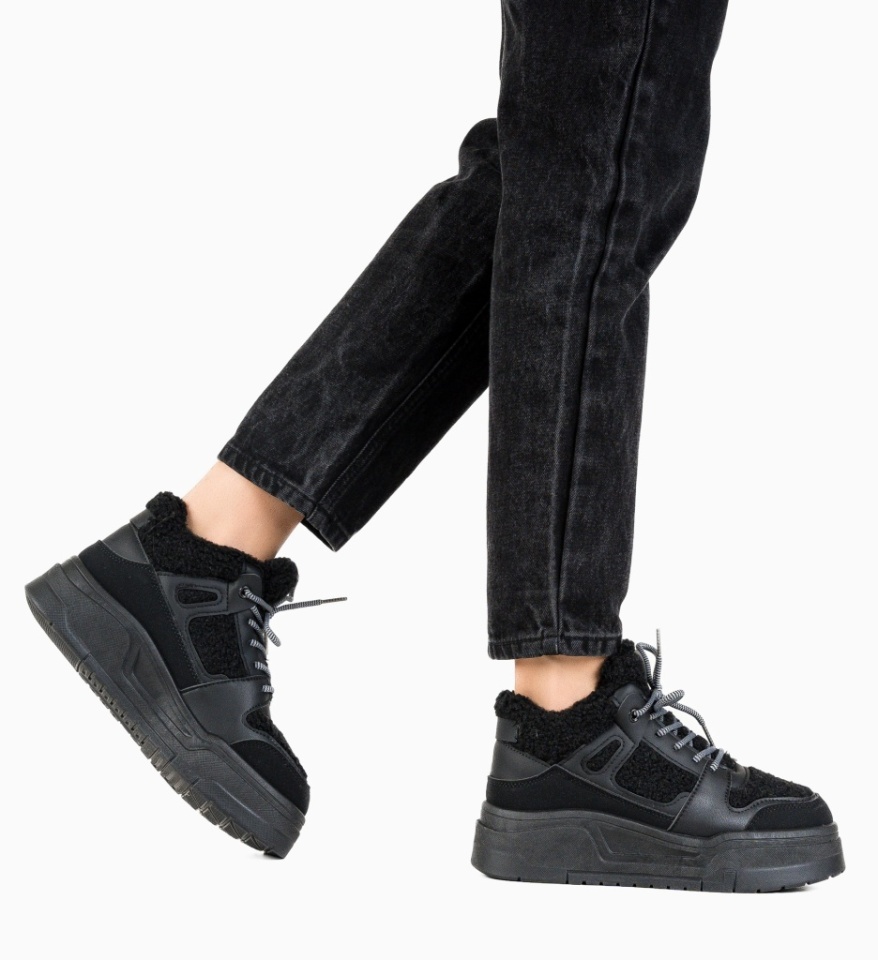 Sneakersi dama Pupujen Negre - Img 7