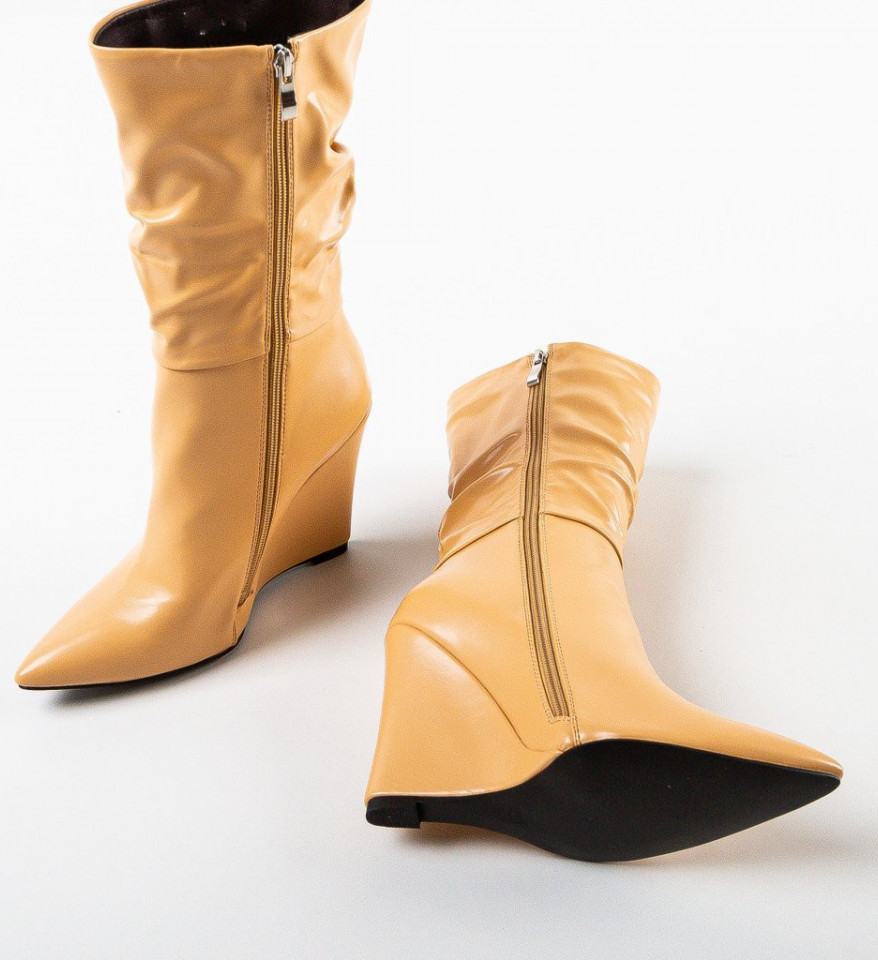 Botine dama Freeman Bej - Img 4