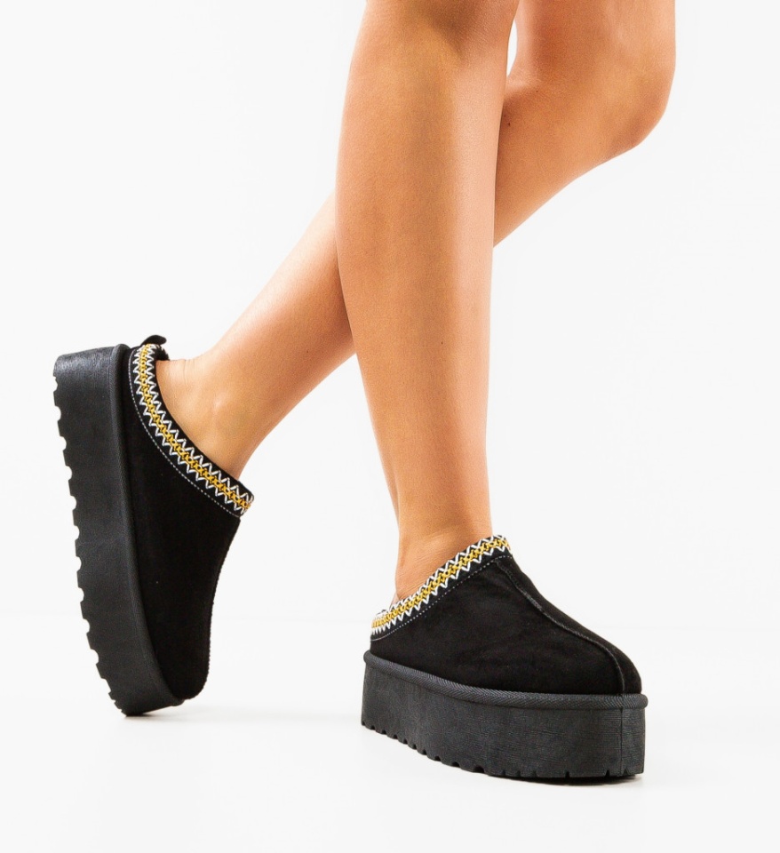 Cizme tip Ug Hamzaro Negre - Img 7