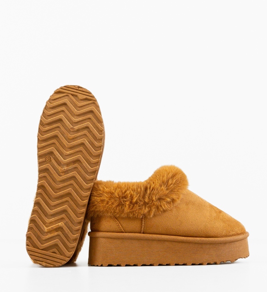Cizme tip Ug Jaden Camel - Img 3