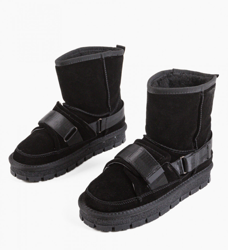 Cizme tip Ug Niozel Negre - Img 3