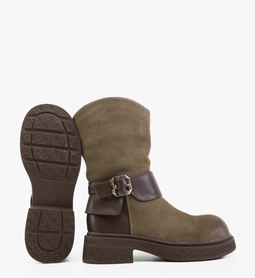 Ghete dama Opal Khaki - Img 2