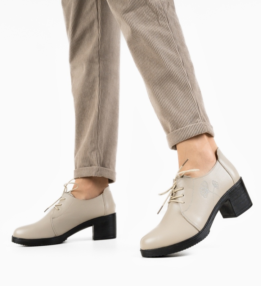Pantofi Casual Atraxia Bej - Img 6