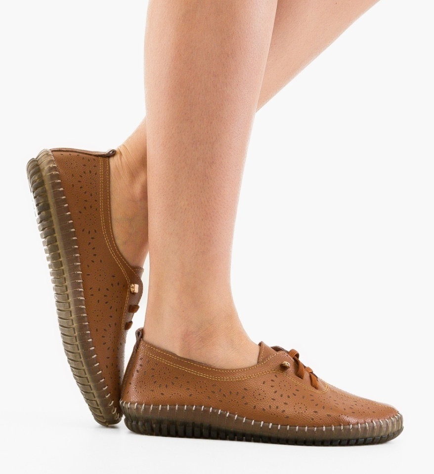 Pantofi Casual Azukar Camel - Img 6
