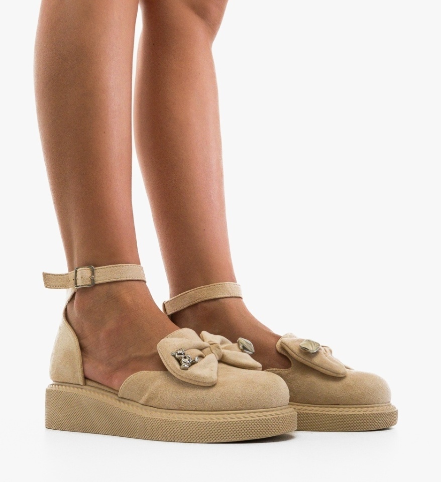 Pantofi Casual Barron Bej - Img 5