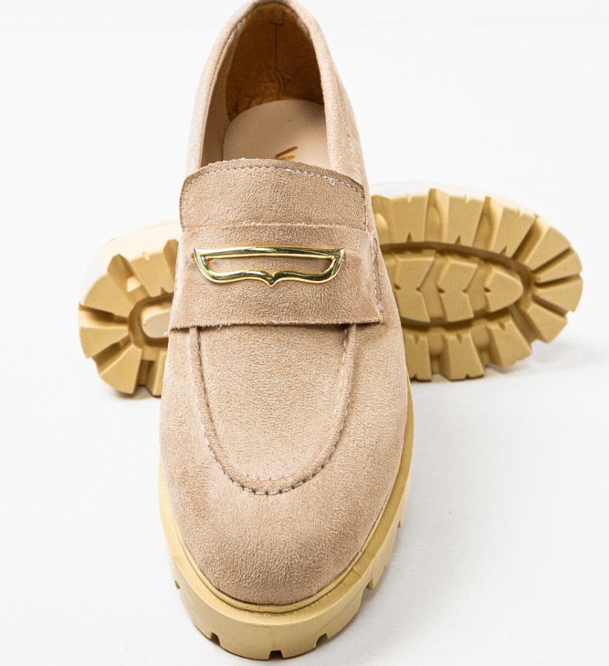 Pantofi Casual Beikrols Bej - Img 12