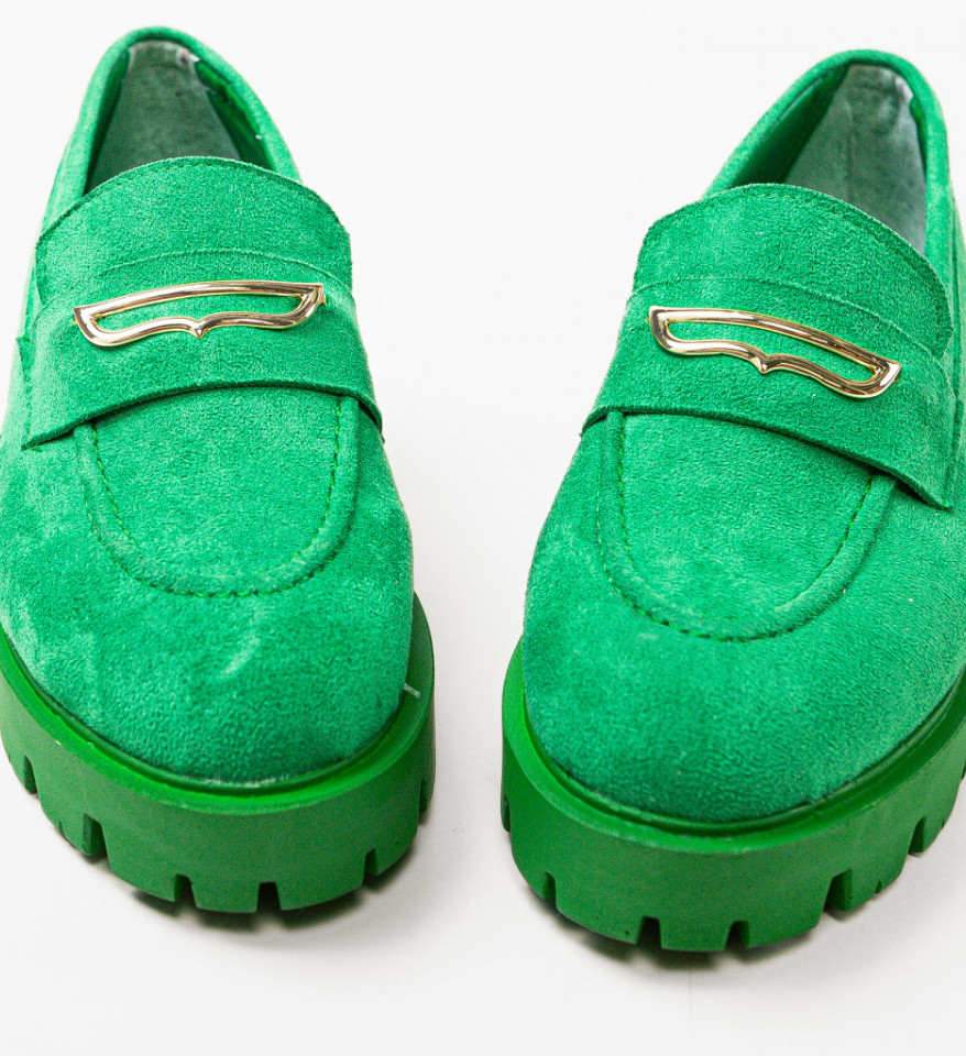 Pantofi Casual Beikrols Verzi - Img 3