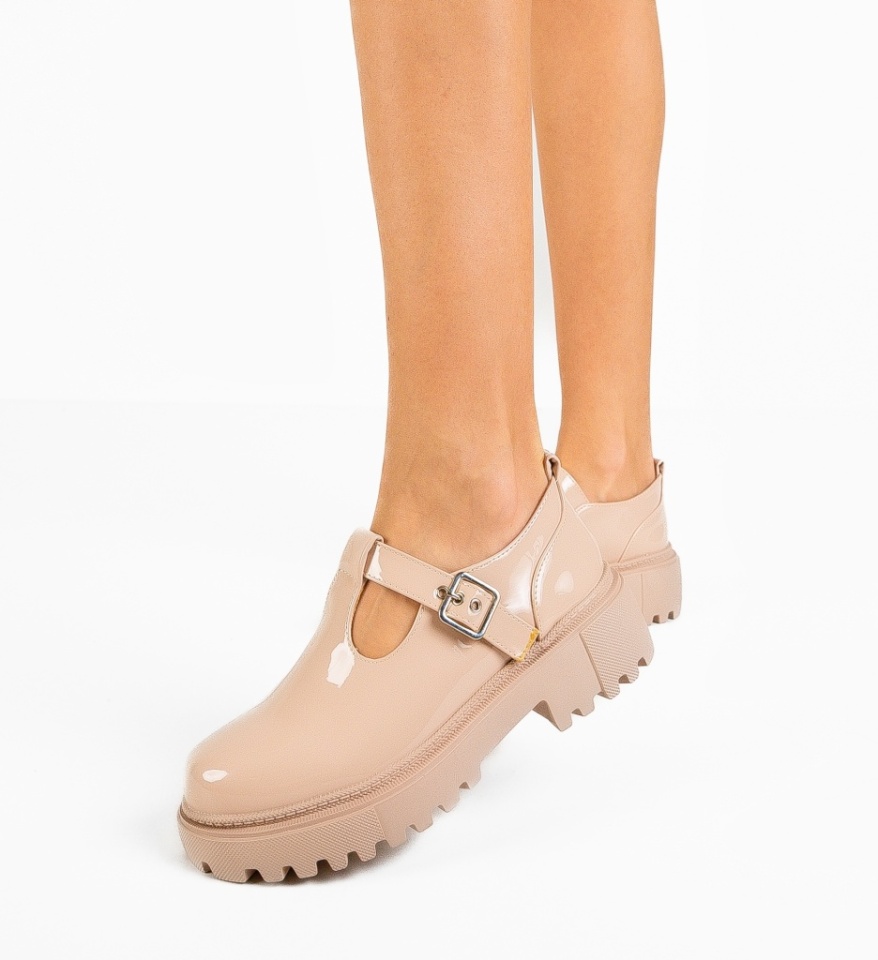 Pantofi Casual Bernie Nude - Img 4