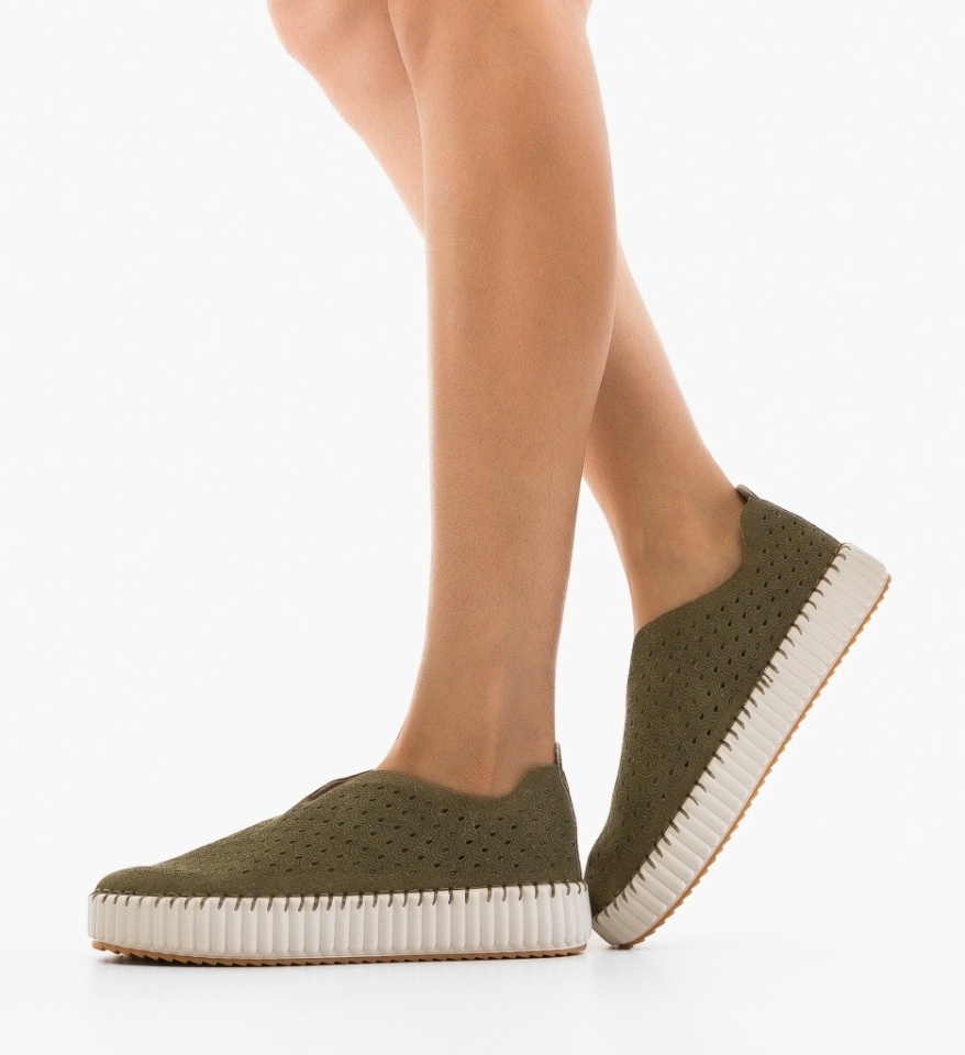 Pantofi Casual Berrt Verzi - Img 5