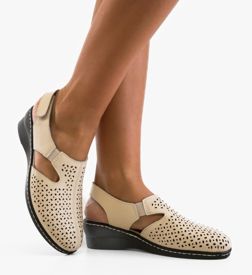 Pantofi Casual Byhy Bej - Img 5