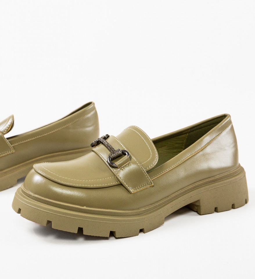 Pantofi casual dama Agaka Verzi - Img 2
