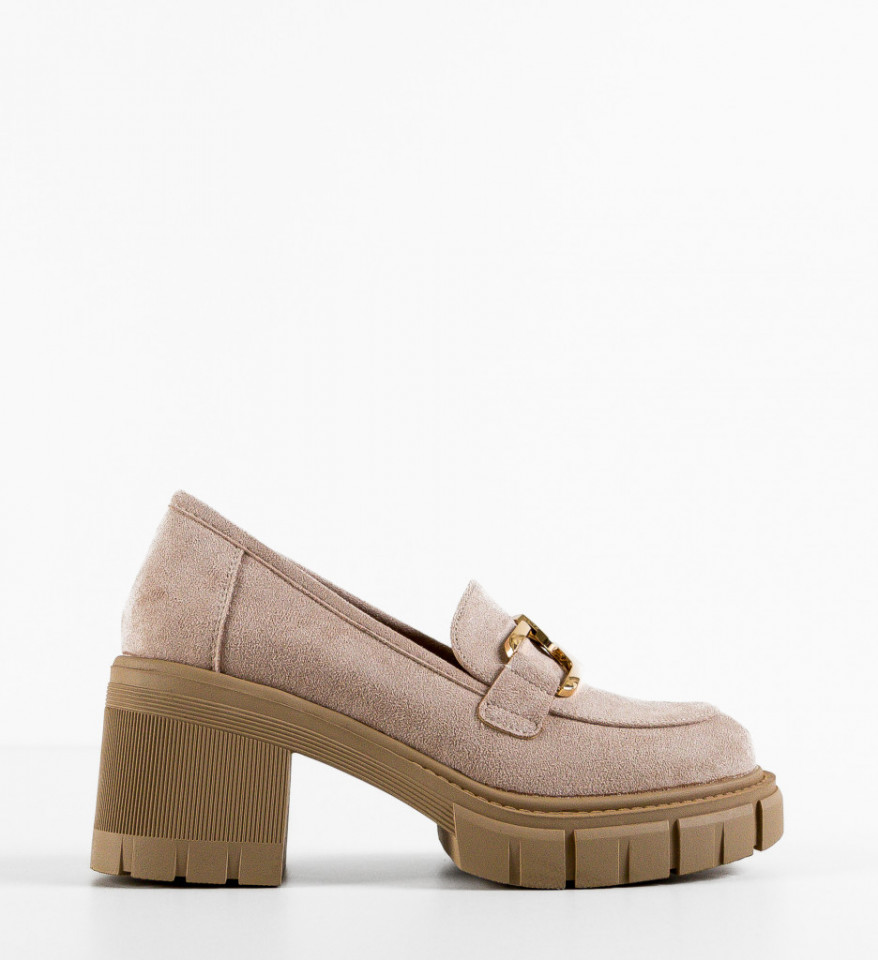 Pantofi Casual dama Akein Bej - Img 1