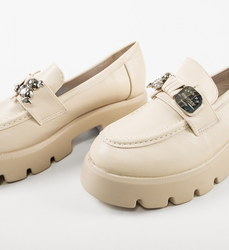 Pantofi Casual dama Ashweather Bej - Img 3