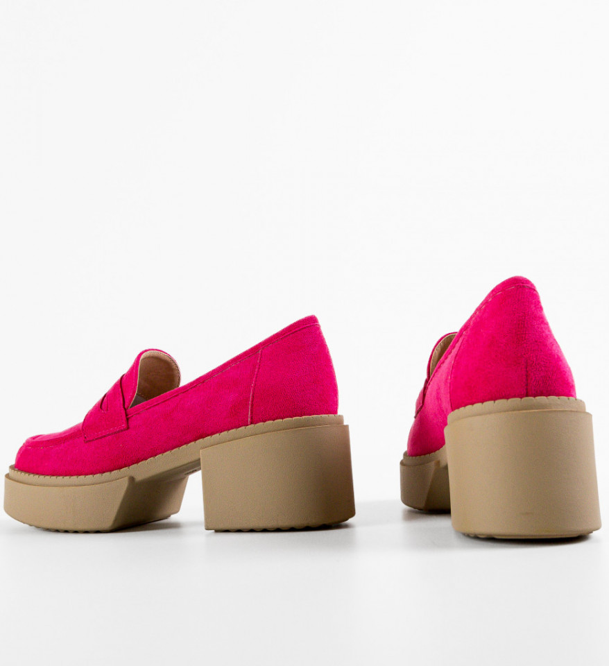 Pantofi Casual dama Atein Fuchsia - Img 2
