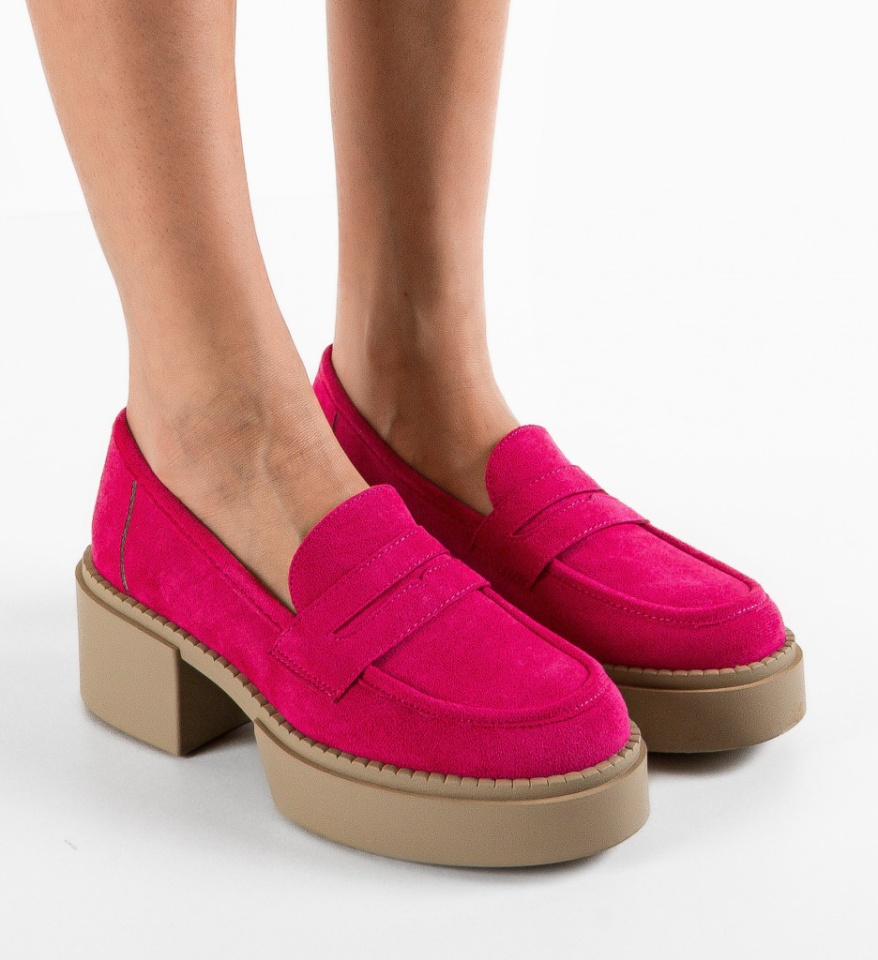Pantofi Casual dama Atein Fuchsia - Img 5