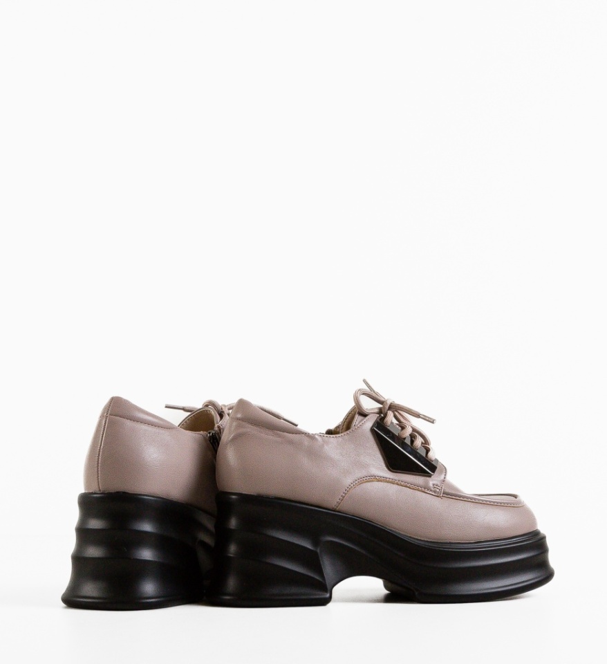 Pantofi casual dama Barteon Gri - Img 3