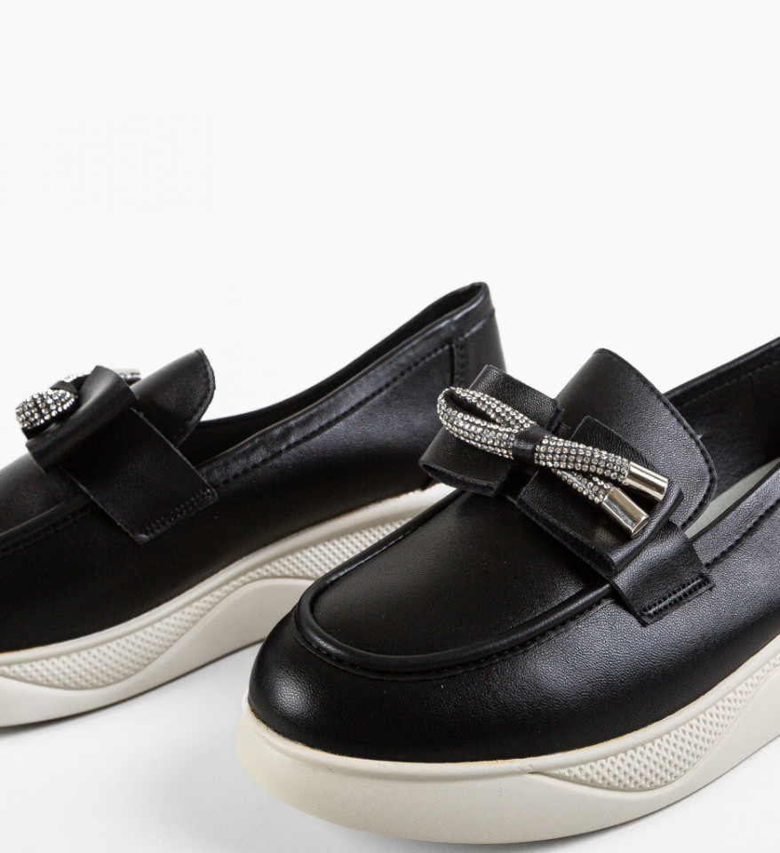 Pantofi casual dama Eacona Negri - Img 2