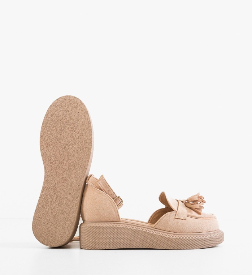 Pantofi Casual dama Hagge Bej - Img 4
