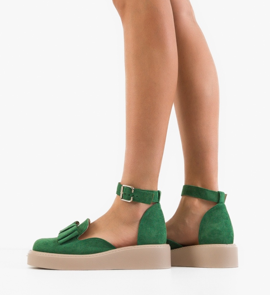 Pantofi Casual dama Hammbe Verzi - Img 6