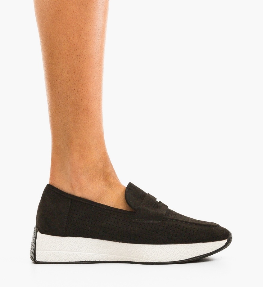Pantofi casual dama Rose Negri - Img 3