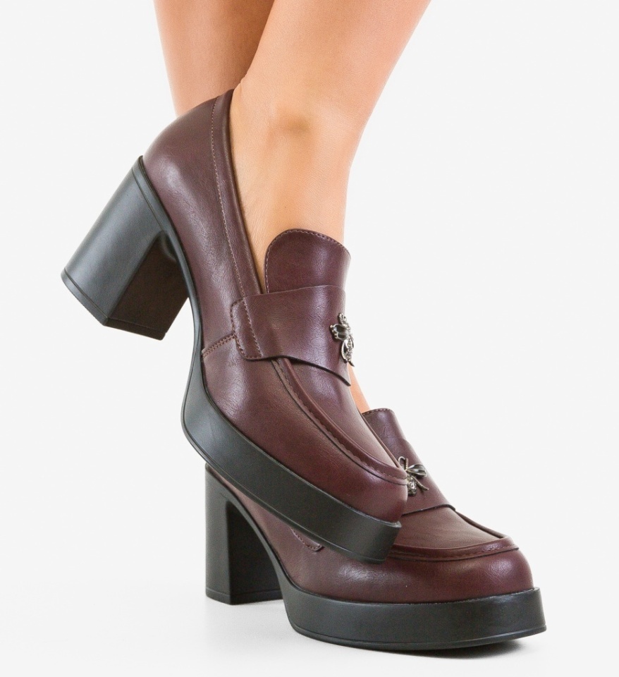 Pantofi Casual Diamus Grena - Img 6