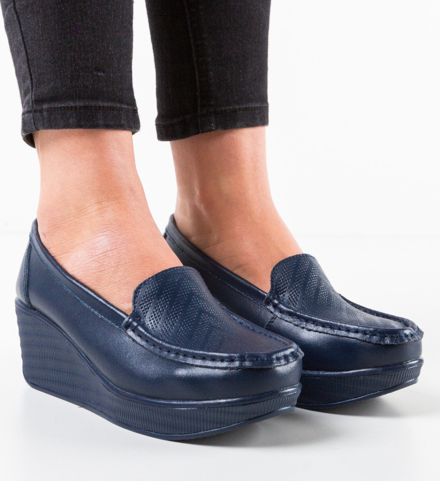 Pantofi Casual Ely Bleumarin - Img 7