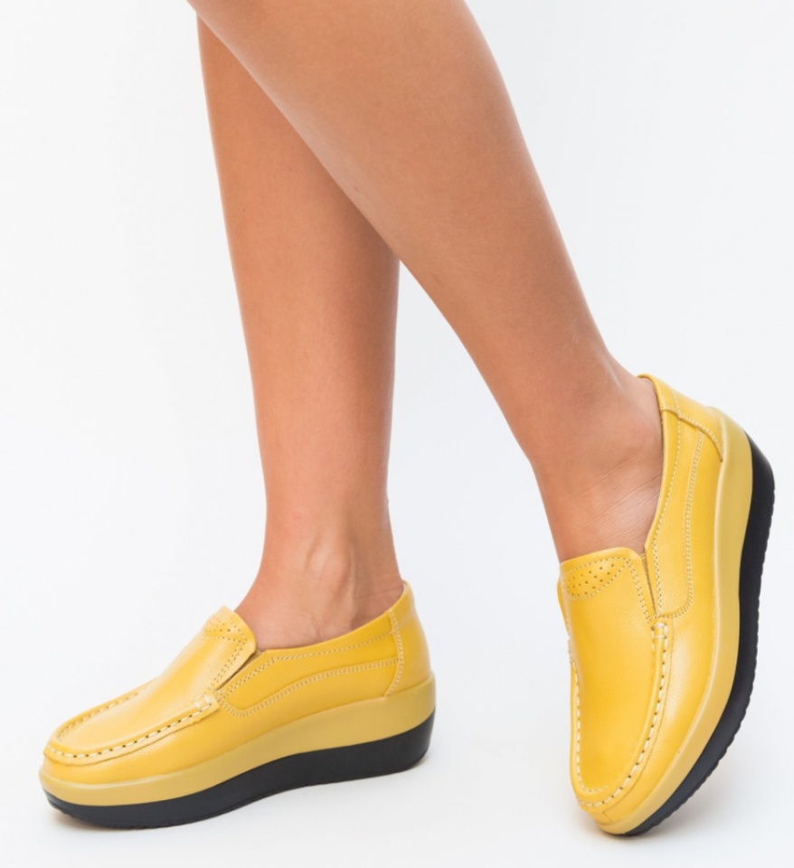 Pantofi Casual Ember Galbeni - Img 8