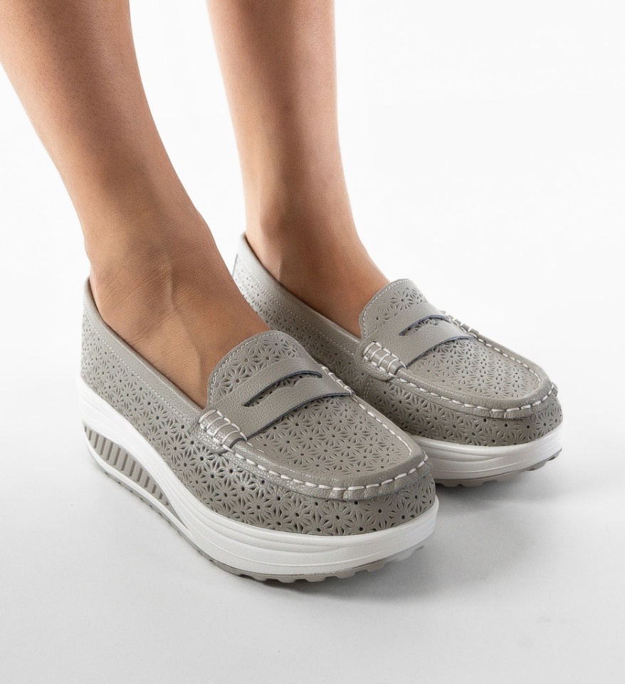 Pantofi Casual Fyrya Gri - Img 5