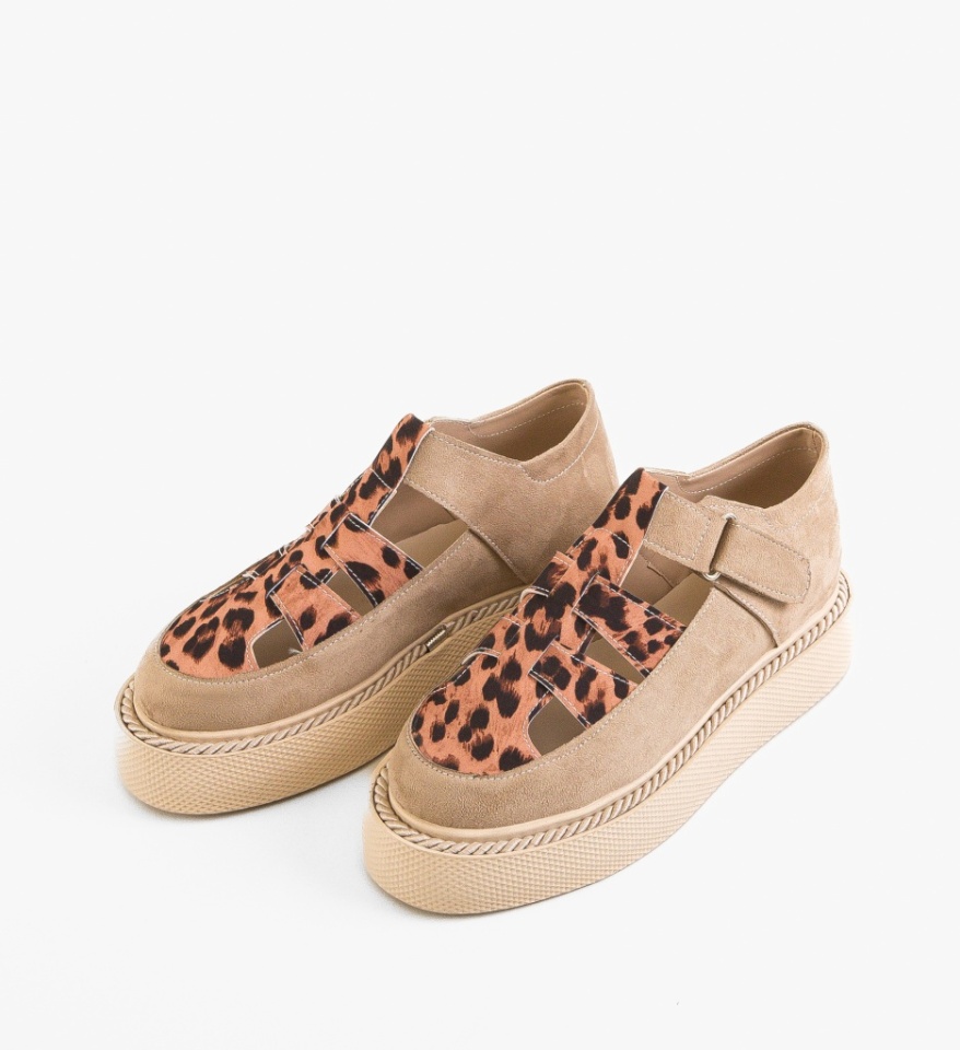 Pantofi Casual Gryndy Bej - Img 3