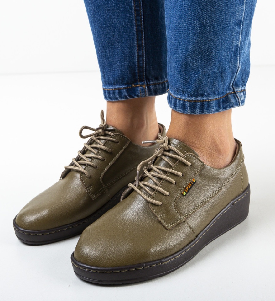 Pantofi Casual Guiro Khaki - Img 9