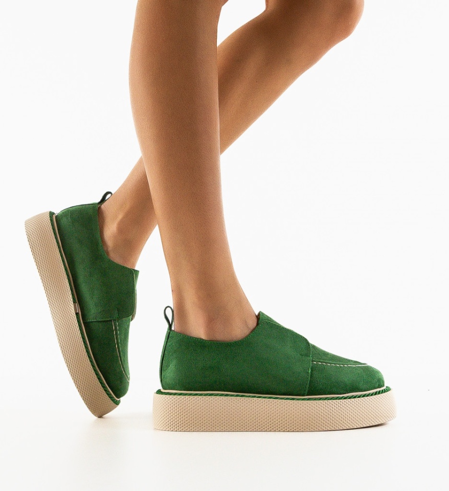 Pantofi Casual Hayter Verzi - Img 4