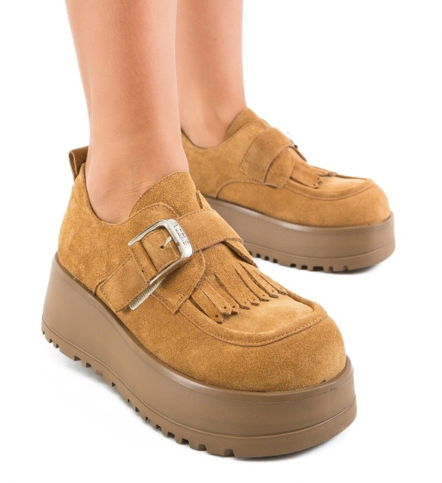 Pantofi Casual Hussein Camel - Img 5