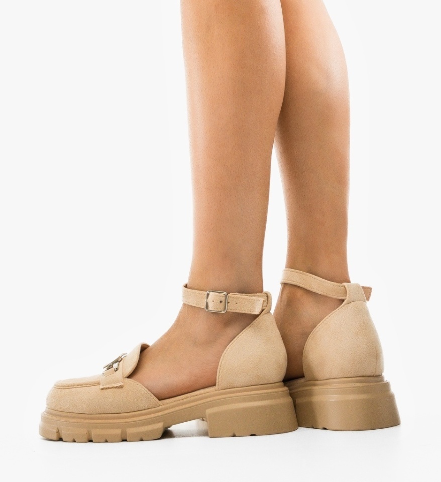 Pantofi Casual Juliet Bej - Img 2
