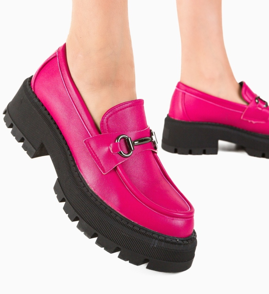 Pantofi Casual Jung Fuchsia - Img 6