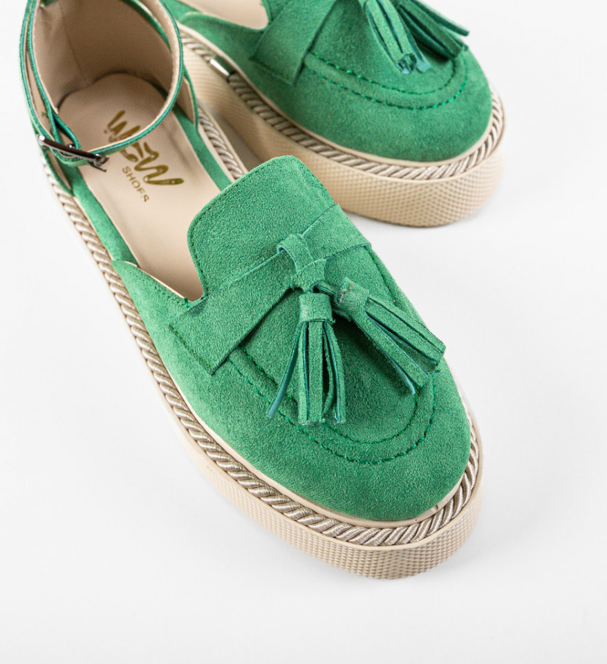 Pantofi Casual Kalin Verzi - Img 4