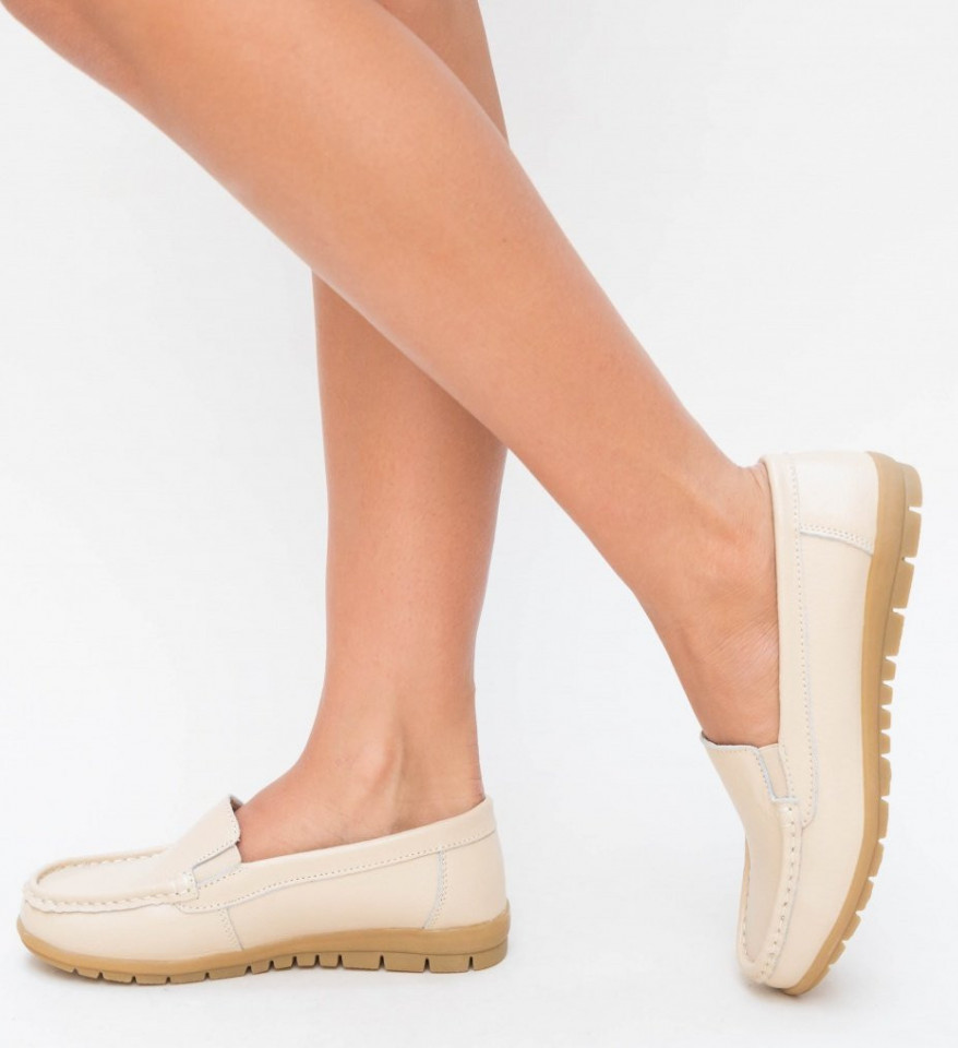 Pantofi Casual Kives Bej - Img 5