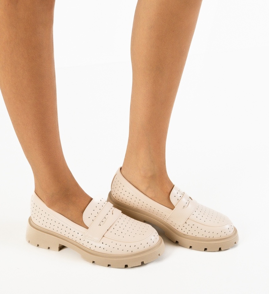 Pantofi Casual Krato Bej - Img 4