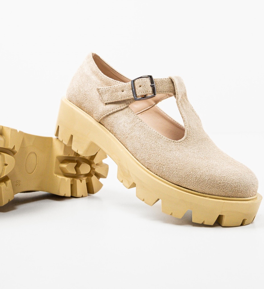 Pantofi Casual Lybon Bej - Img 11