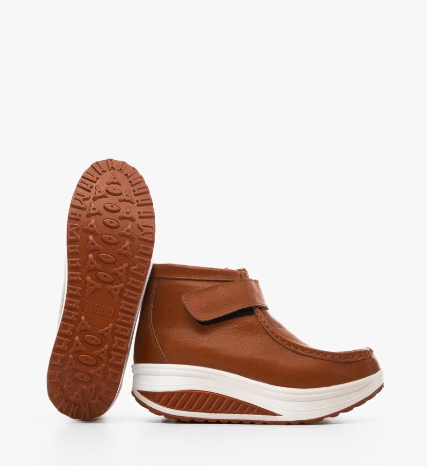 Pantofi Casual Misha Camel 2 - Img 3