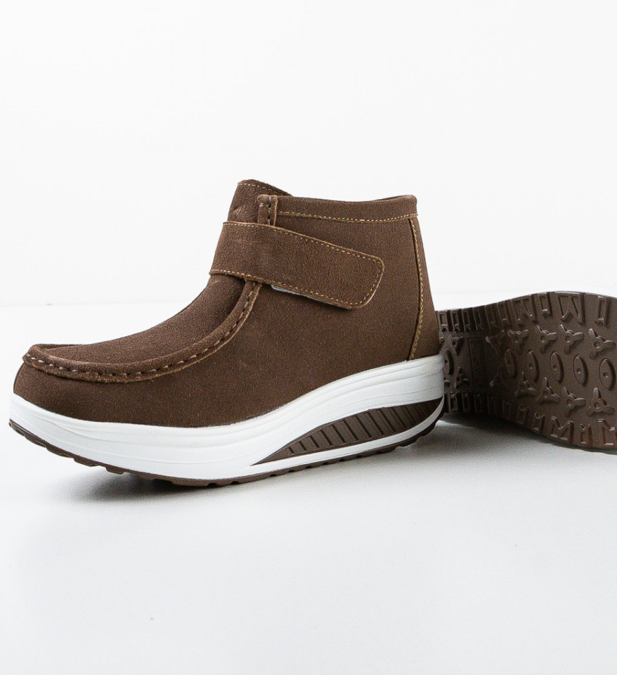 Pantofi Casual Misha Khaki - Img 3