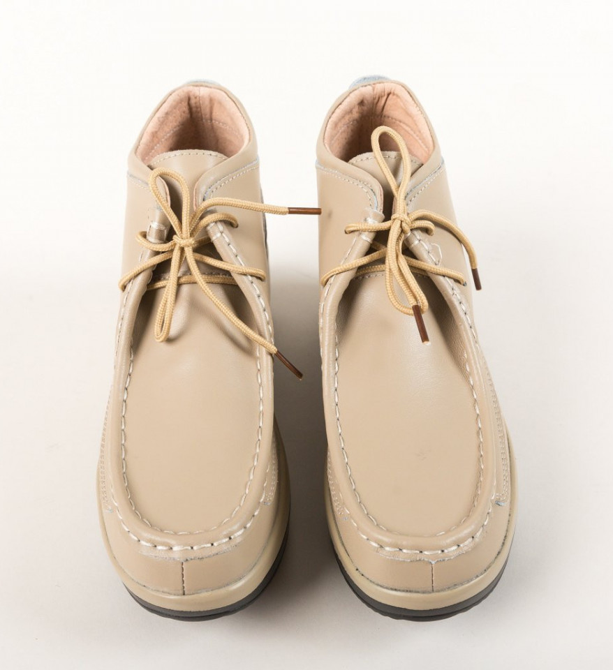 Pantofi Casual Nash Bej - Img 12